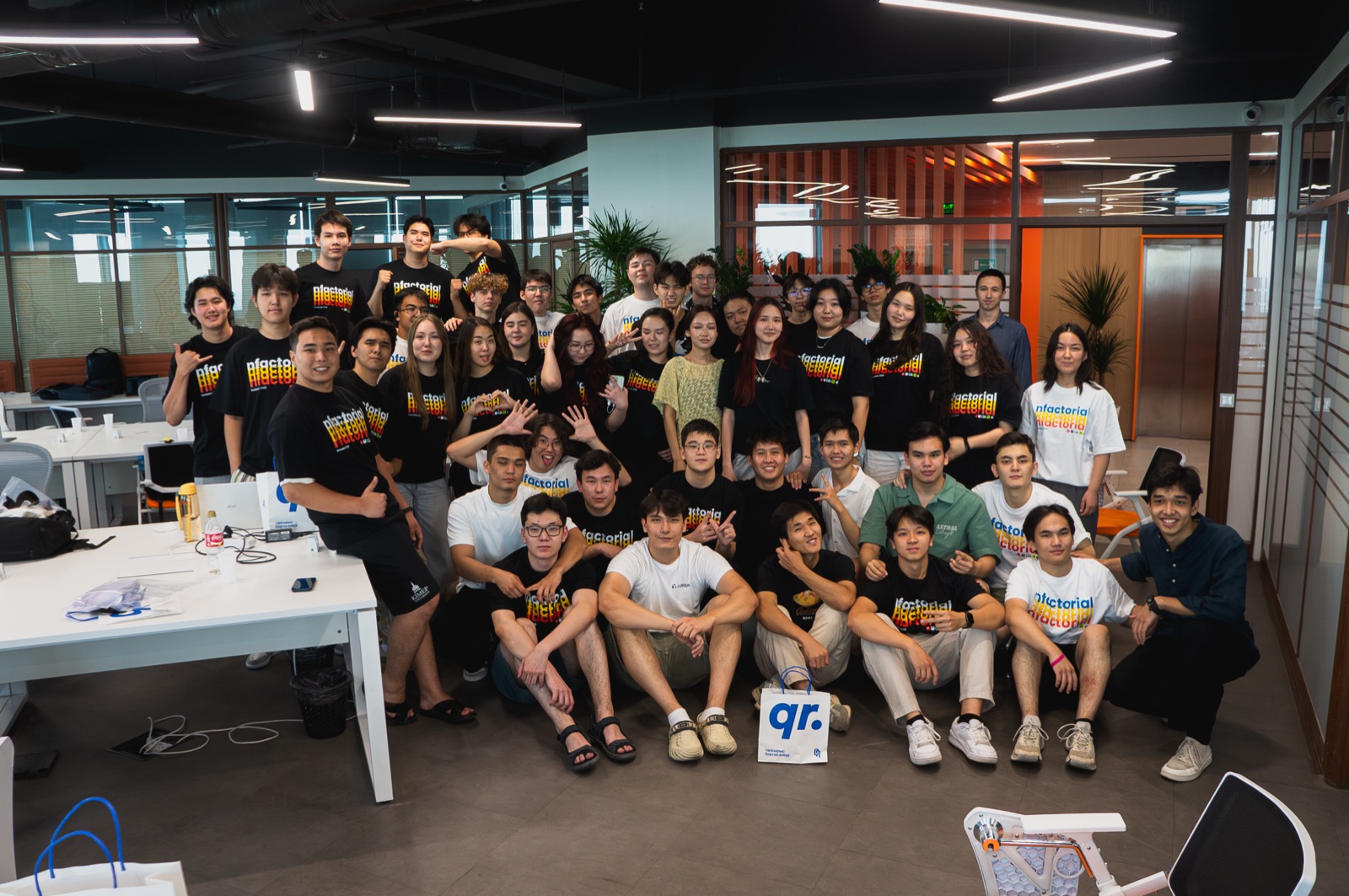 nFactorial Incubator 2026 cohort group photo